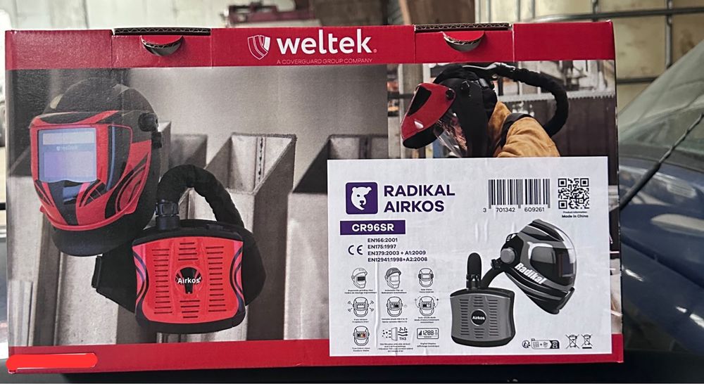 Masca sudura  Weltek Radikal SR cu viziune laterala si ventilatie Airkos PRSL CR96SR