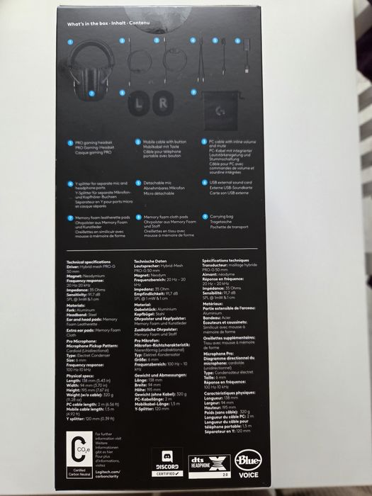 Гейминг слушалки Logitech G Pro X