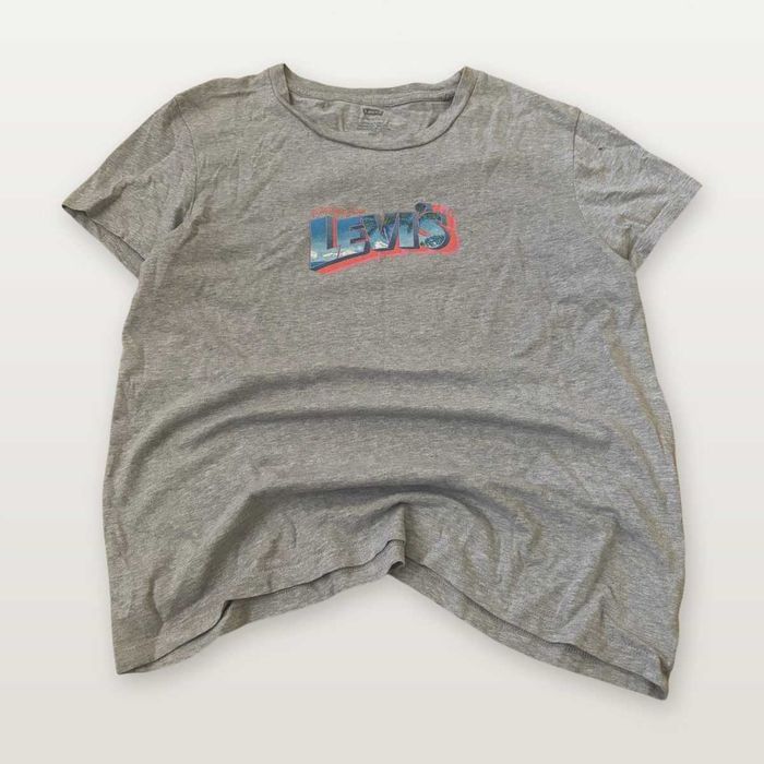 Levi's винтидж тениска сива с лого S