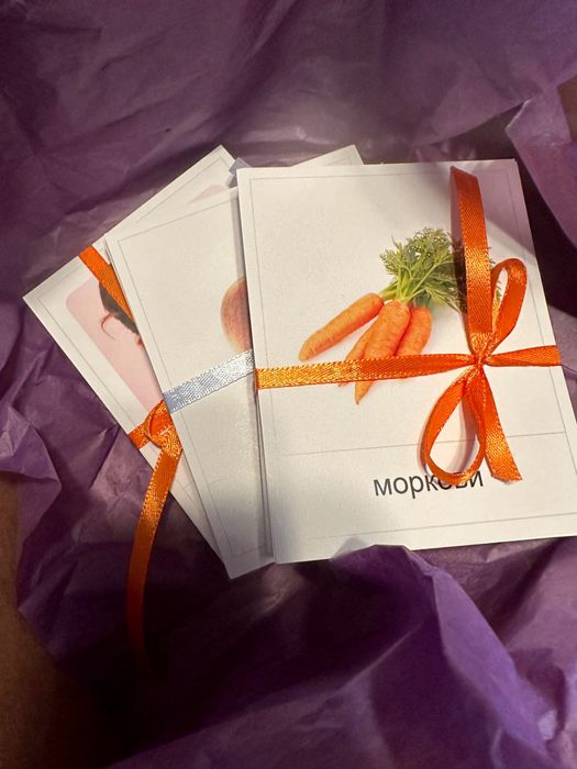 Монтесори карти ЗЕЛЕНЧУЦИ за дете и бебе