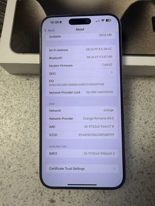 Iphone 15 Pro Max Natural Titanium