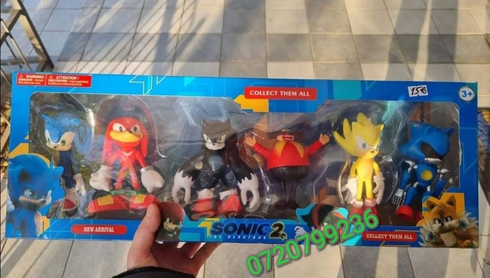Set sonic 2  cu 6 figurine La oferta
