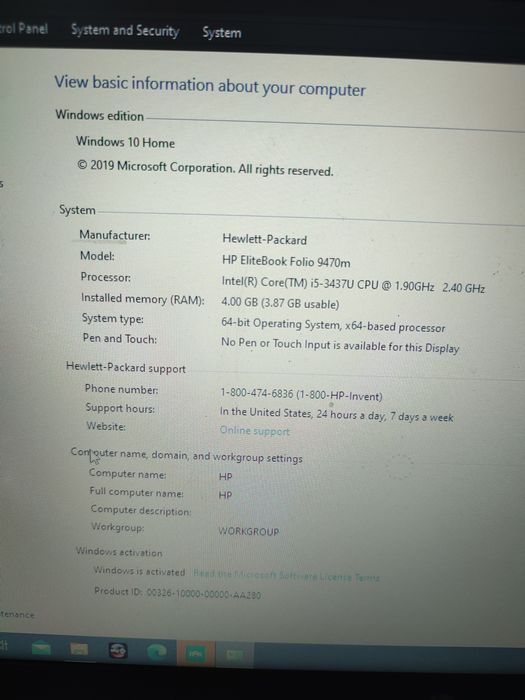 Laptop HP Elitebook Folio 9470m