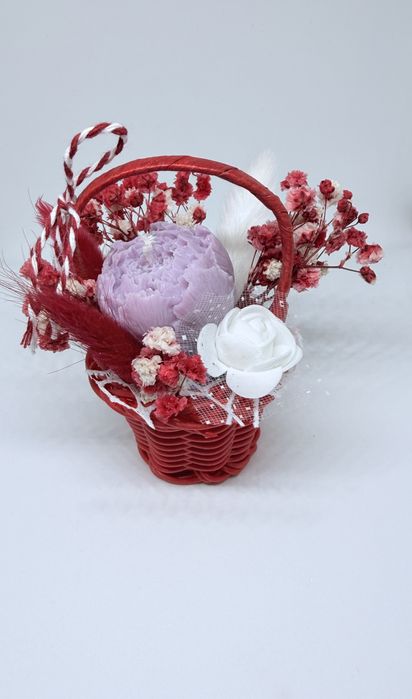 Mărțișoare din lumânări din ceară naturală