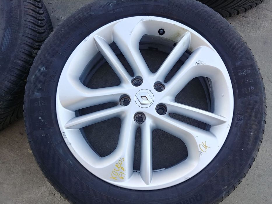 set jante aliaj r18 cu anvelope m+s 225/55r18  renaut koleos 2 2016-2023 403005871r  403007704r
