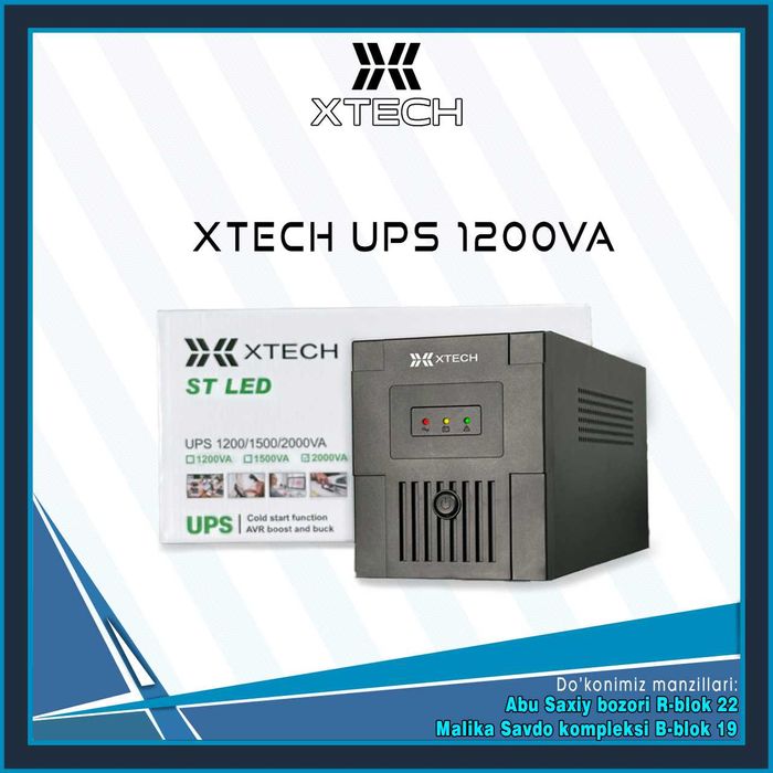 XTECH UPS  (650VA 850VA 1000VA 1200VA 1500VA 2000VA)