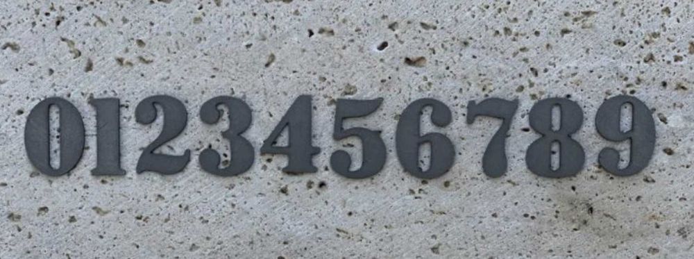 Цифри за пощенски кутии Височина от 2см Номера за училищни шкафчета