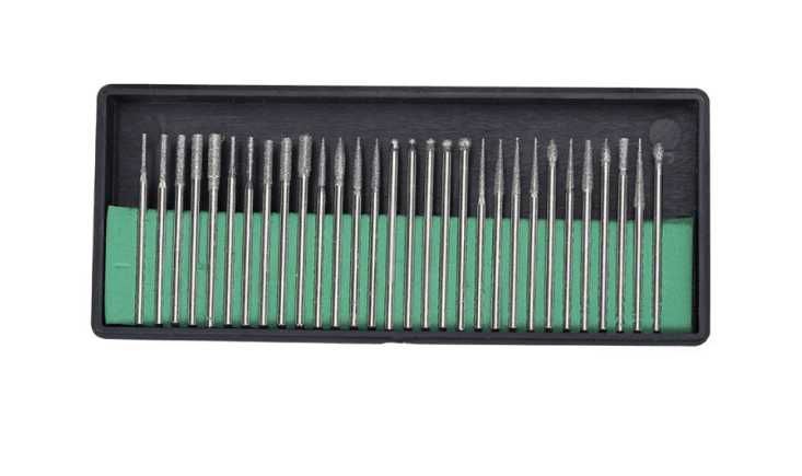 Комплект 30 диамантени фрези