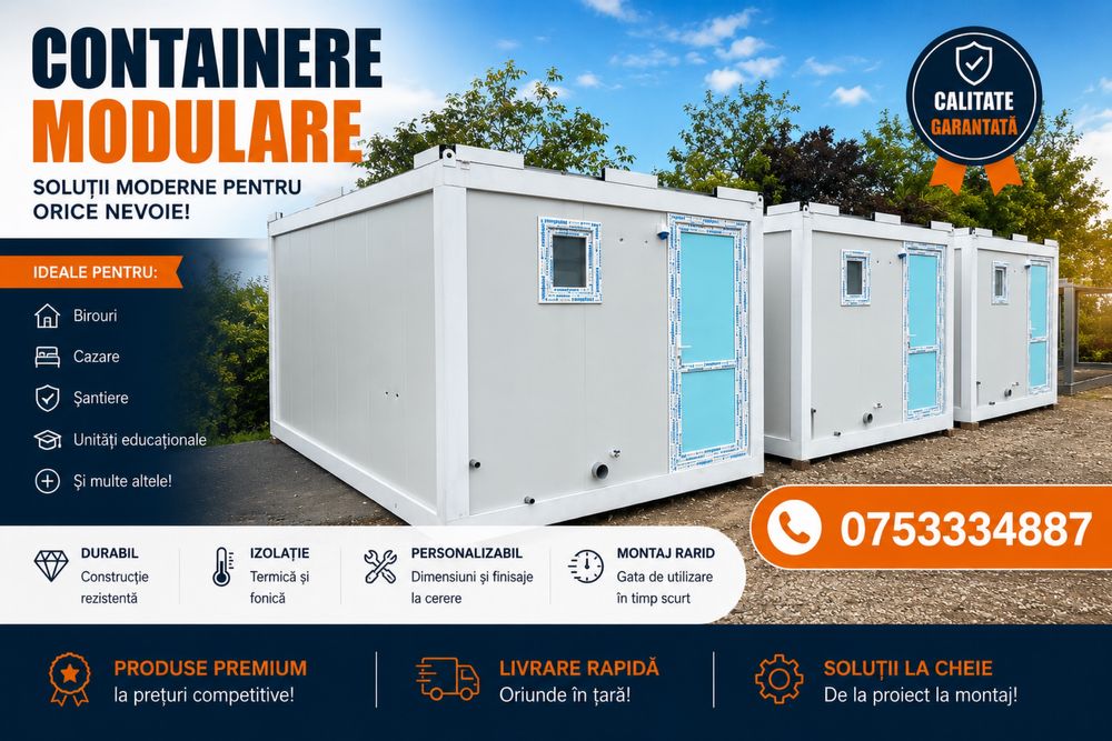 Container de santier Container de locuit Container birou Container sanitar vestiar Container depozitare Containere standard