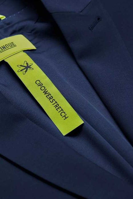 Sacou blazer slim 48 M premium Cinque lana super 120's navy
