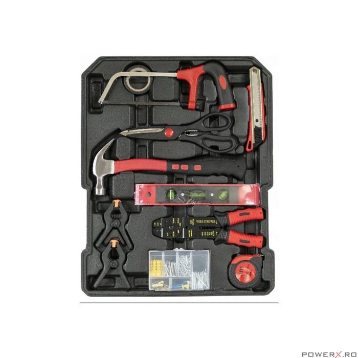 Troller (set) trusa de scule, chei cu 419 de piese Silver