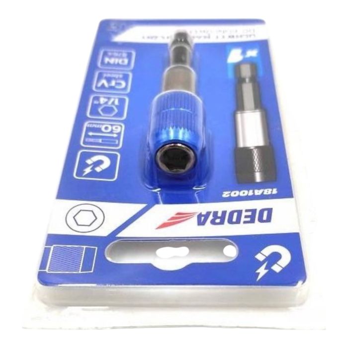 Магнитен държач за битове DEDRA 18A1002 - 60mm, 1/4"