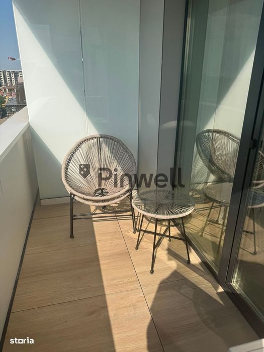 Apartament elegant 2 camere de închiriat Cortina North | Vedere libera
