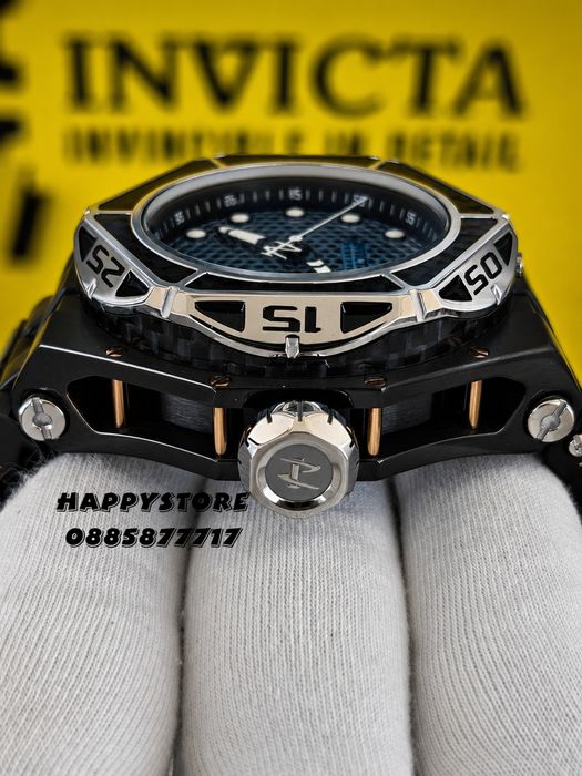 INVICTA Carbon Hawk automatic Black 55 mm, Инвикта нов мъжки часовник
