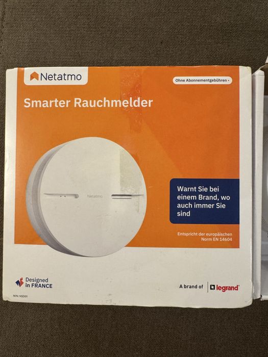 Senzor fum Netatmo smart Apple Home NOU Cutie