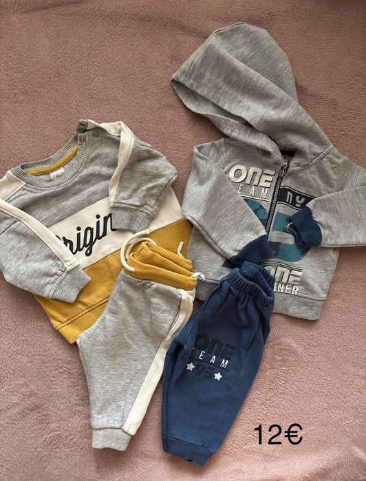 Бебешки комплекти за момче размер 68 на цени от 3-12€