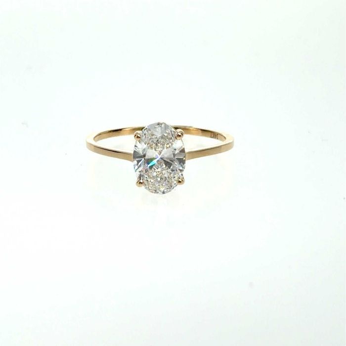 Inel logodna aur galben - 14 kt. cu Diamant de 2.05ct. tw.(Lab-grown)