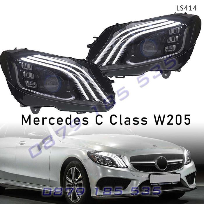 Тунинг LED фарове Mercedes C Class W205 15-21 мерцедес ц клас лед