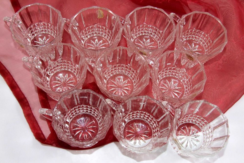 Set 10 Cesti, cristal pur 24%PbO brand Anna Hute, Made in Germany, NOU