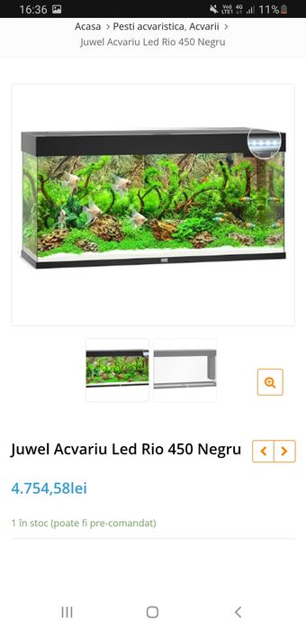 Vând Acvariu 405 l în stare bună
