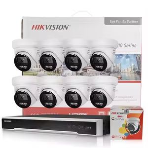 8шт Hikvision камера комплекти