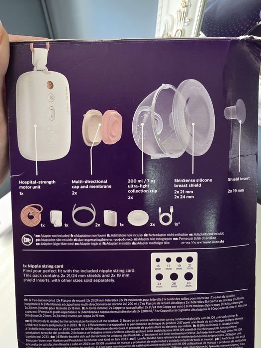 Двойна помпа philips avent hands free