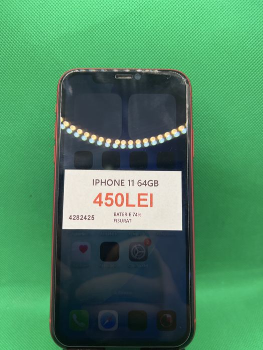 Iphone 11 64GB, baterie 74%, Lazar Amanet Crangasi, 42824