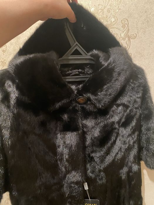 Норковая шуба с капюшоном