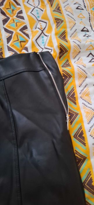 Черен кожен панталон