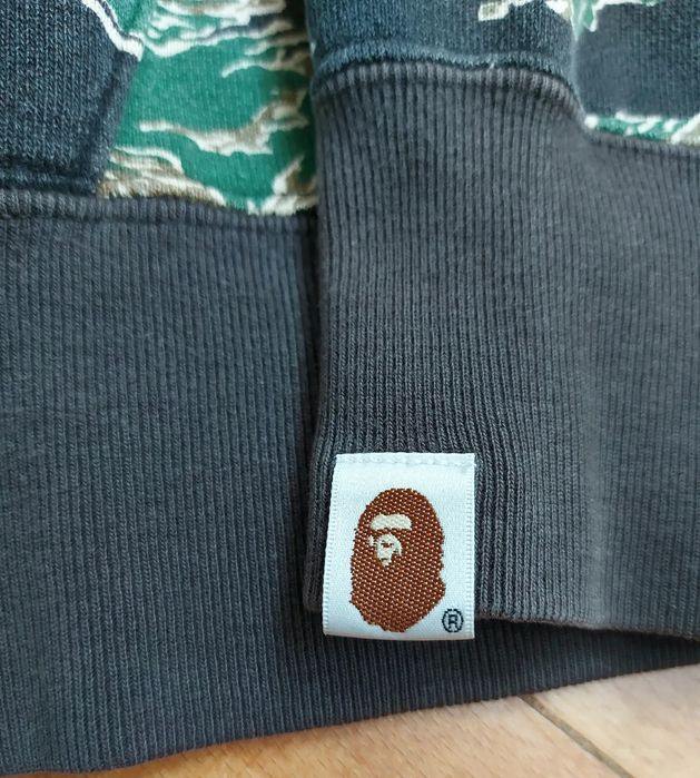 A Bathing Ape Rare Gold Funthera Militia Green&Black Camo Tiger Shark