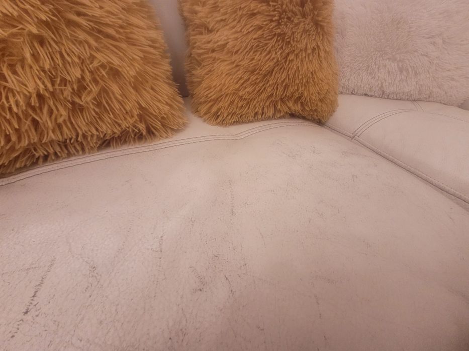 Canapea piele naturala alba ITALIA- ROVERE MOBILI