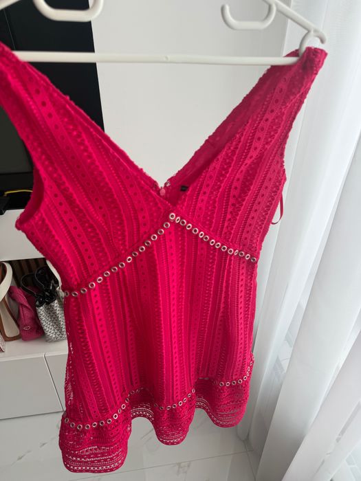 Guess розова рокля с дантела