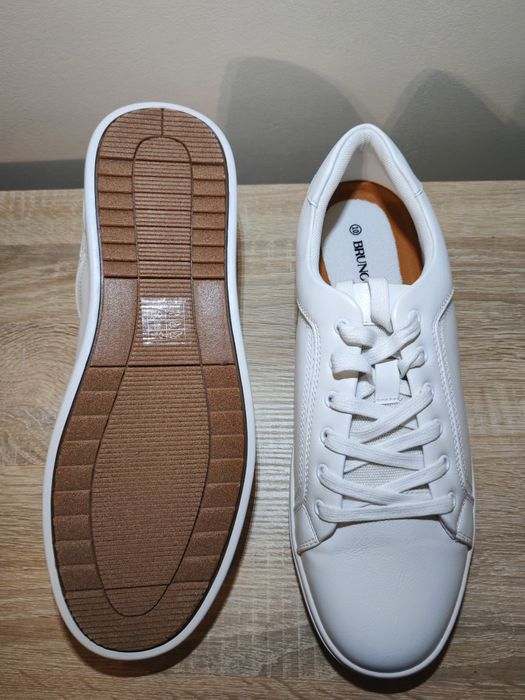 Adidasi barbati Bruno Marc albi marimea 43.5