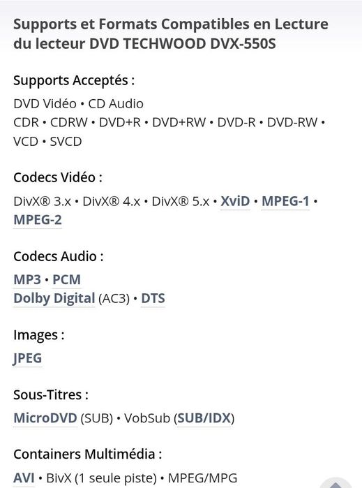 Vând DVD player Techwood