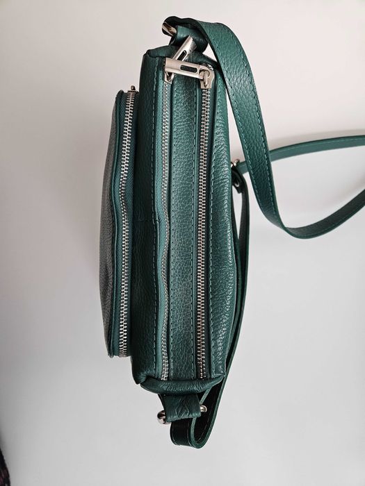 Poseta din piele italieneasca - (verde menta) [Noua / Nefolosita]