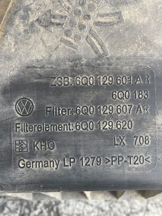 Carcasa Filtru De Aer Fiat Linea 323_, 110_ 2006 - >, Skoda Fabia Ii 5