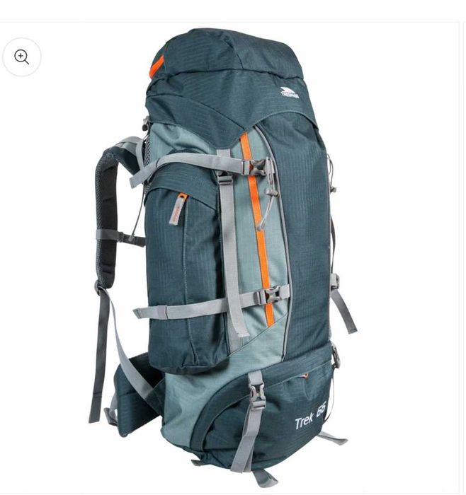 Rucsac pentru drumetii Trespass Trek 66 Waterproof, 66 L Olive