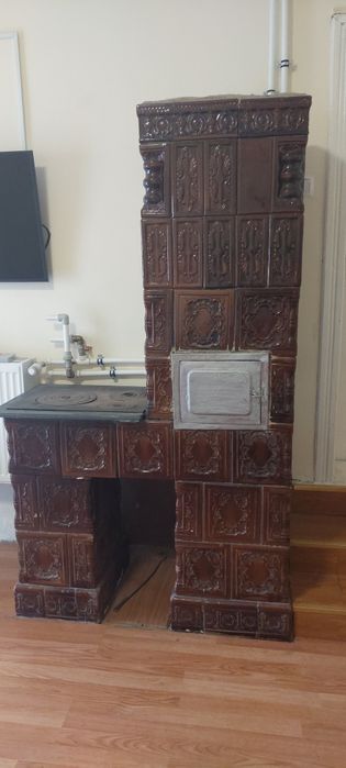 Soba teracotă cu plita