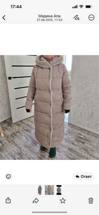 Новый Зимнии пуховик размер 46 рост 170