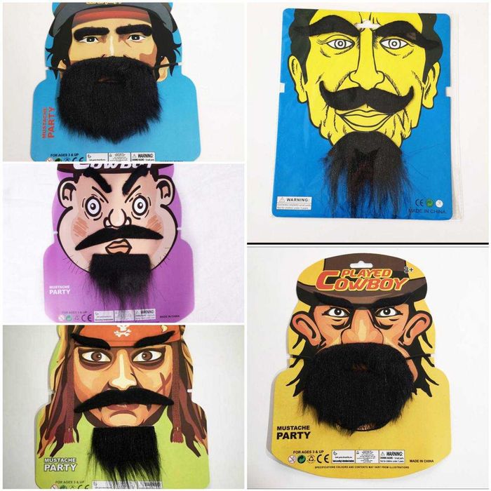 Набор усы карнавальные