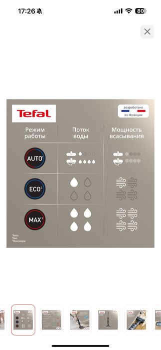 Tefal моющий пылесос
