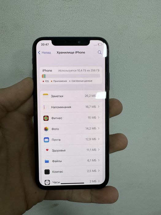 iPhone x idiyal 256gb fes ishlidi 100%