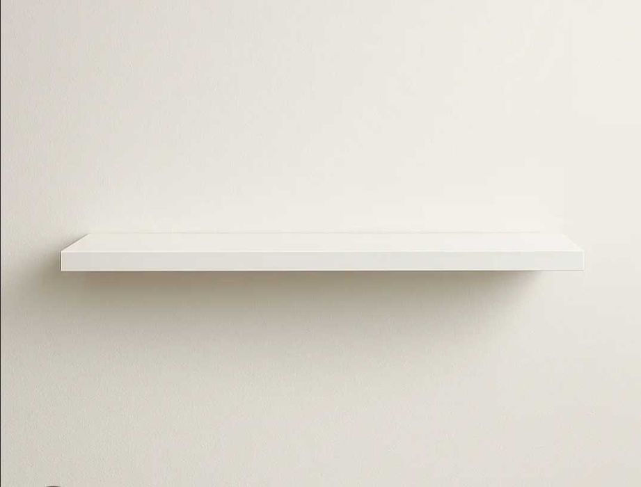 Set 4 polite albe din pal 40 cm x 15 cm