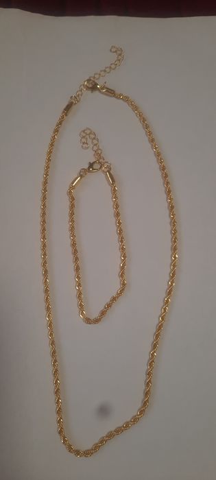 Set placat cu aur 18 k nou