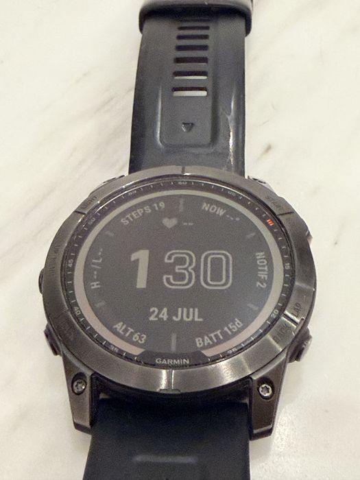 Garmin Fenix 7X Solar 51 mm, GPS, Wi-Fi, Slate Gray, autonomie 25+ zile