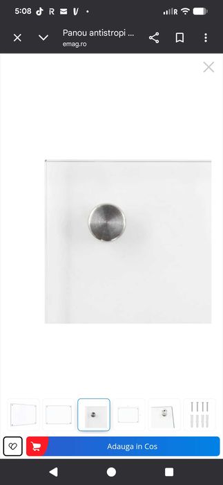 Panou Emag antistropi NOU (sigilat  bucatarie sticlă securizată VIDAXL