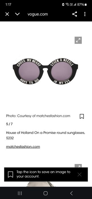 Винтидж очила от House of Holland, Handmade, Оригинални