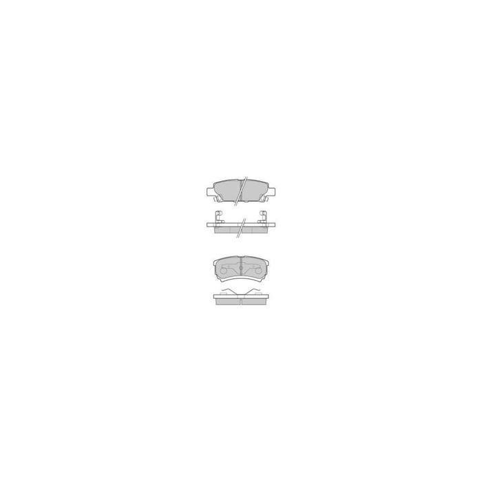 Placute frana spate Chrysler Sebring (Js), 09.2006-12.2010, marca SRLine S70-1350