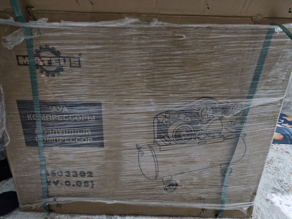 Компрессор 220v 100 литр новый 2 цилиндр