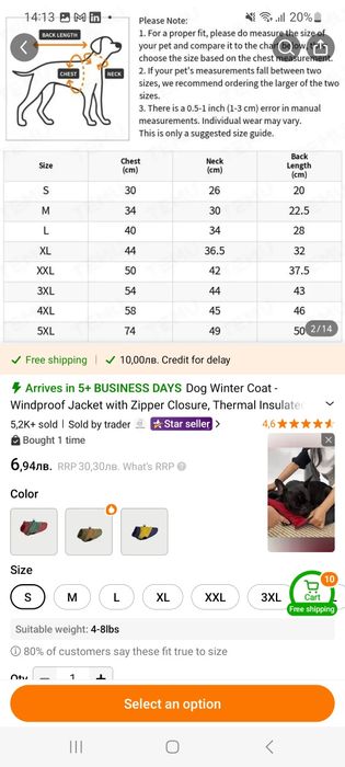 дрешки за кученце яке и дъждобран